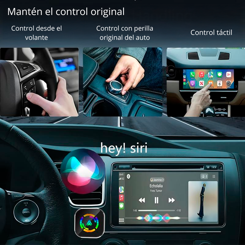 Cavari™ Adaptador CarPlay – De Cable a Inalámbrico