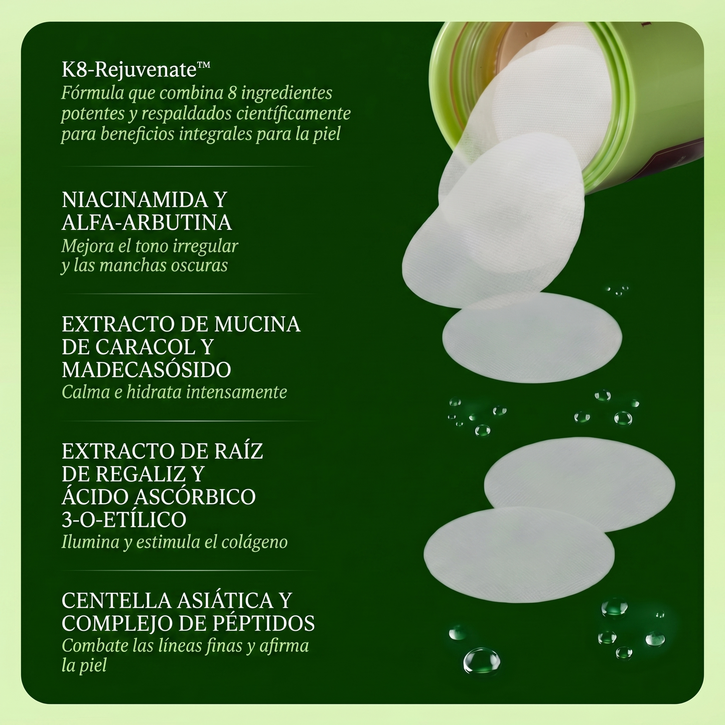 Cavari™ Pads Anti Manchas – Luminosidad, Firmeza y Juventud