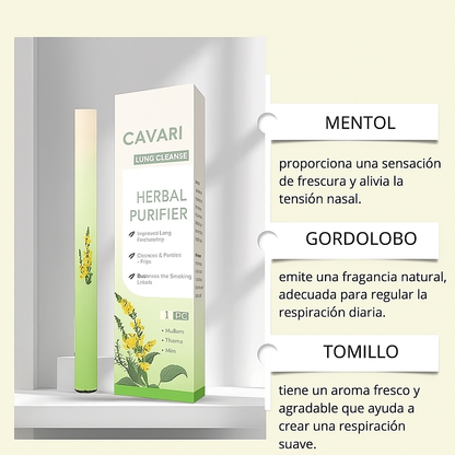Cavari™ Inhalador Herbal – Frescura Instantánea