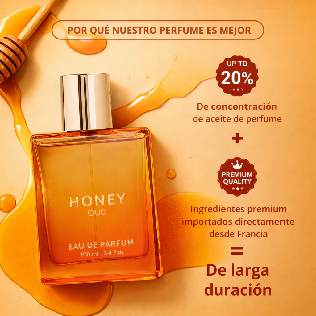 Cavari™ Perfume Honey Oud – Elegancia y Confianza Dorada