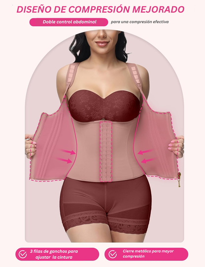 Cavari™ Faja Chaleco Doble Cinturilla