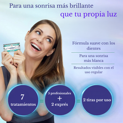 Cavari™ Tiras Blanqueadoras con Aceite de Coco Natural