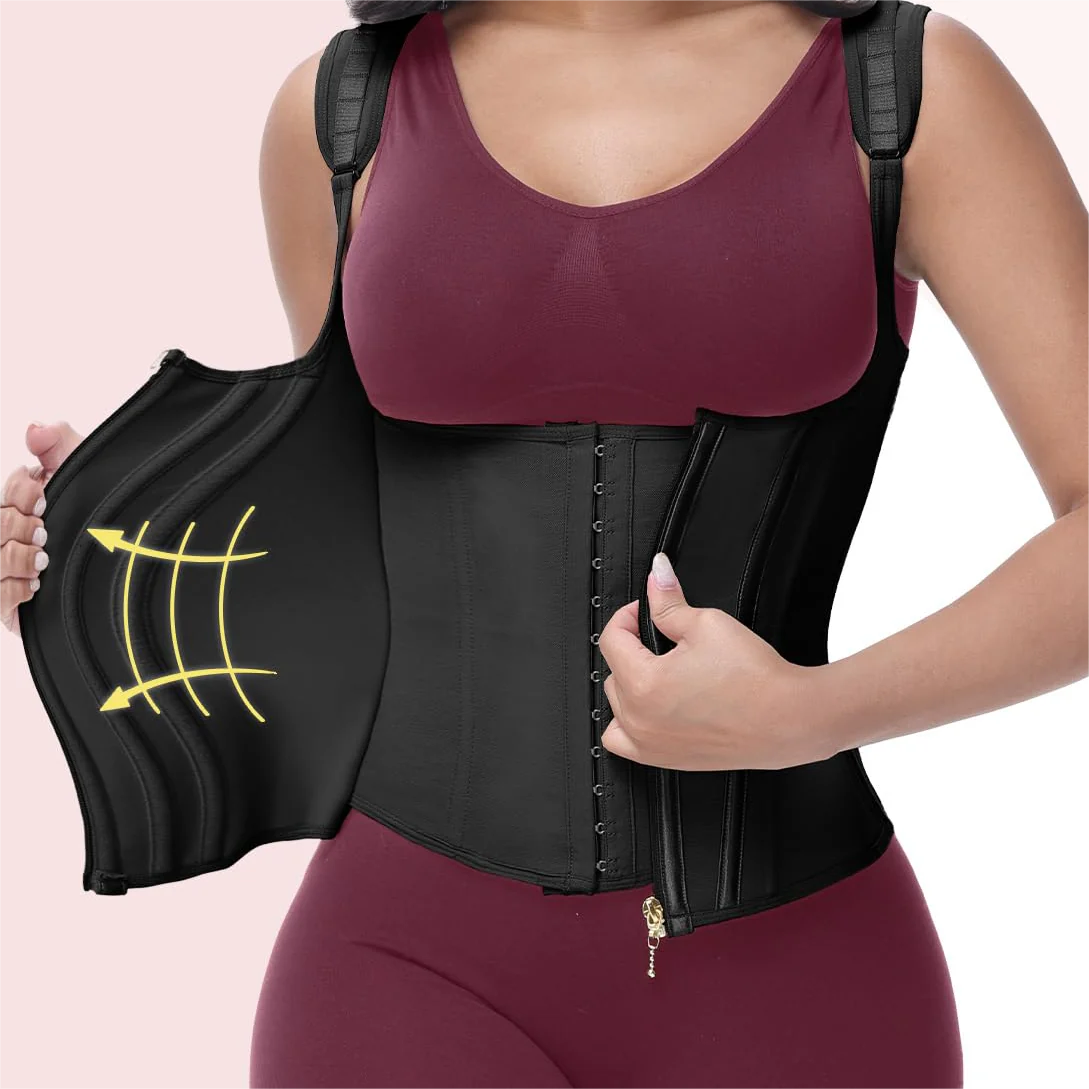 Cavari™ Faja Chaleco Doble Cinturilla