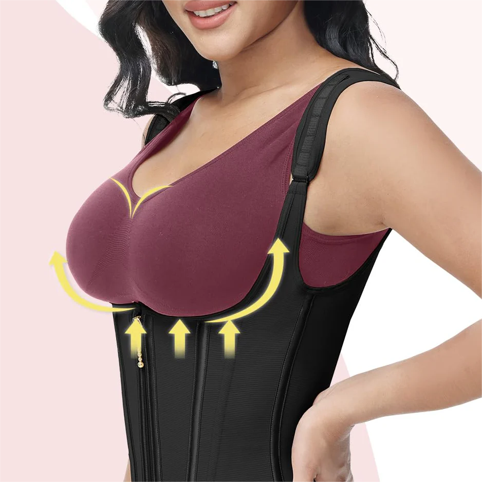 Cavari™ Faja Chaleco Doble Cinturilla